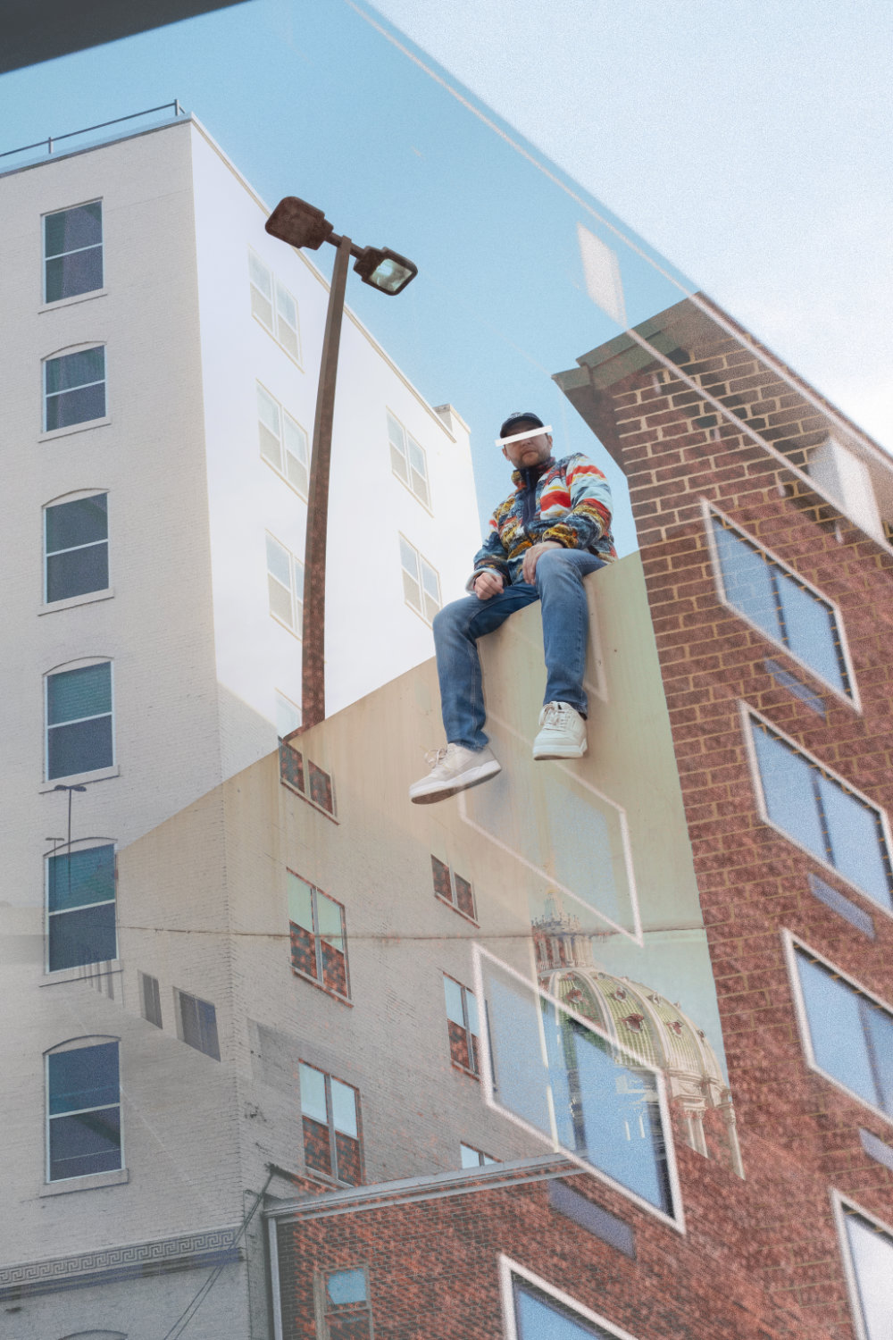 multiple exposure photograph of hip hop artist wellis green